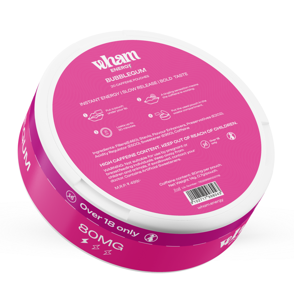 Wham Energy Bubblegum - 80mg