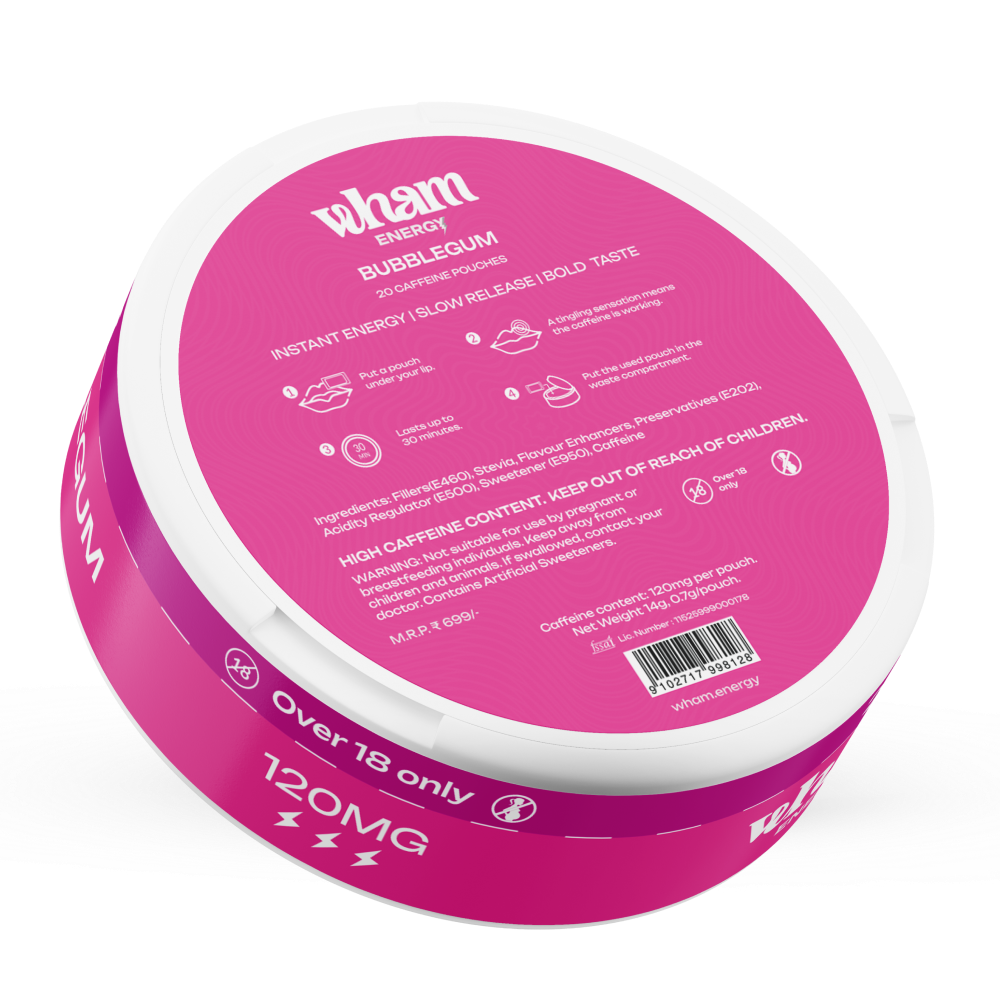 Wham Energy Bubblegum - 120mg